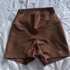 ALO Yoga Women's Chocolate Bike Shorts